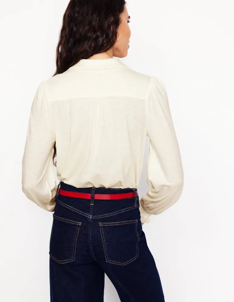 Smocked Jersey Shirt--Boden Hot