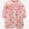 Smocked Romper-Pink Love Bunnies-Boden Fashion