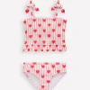 Smocked Tankini Set-Bubblegum Pink Heart Stripe-Boden Clearance