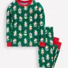 Snug Glow-In-The-Dark Pajamas-Christmas Trees-Boden Cheap