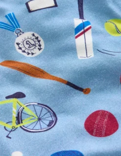 Snug Glow-In-The-Dark Pajamas-Blue Sport-Boden Shop