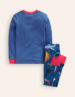 Snug Long John Pajamas-Bluejay Transport-Boden Outlet