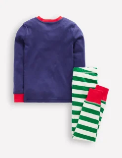 Snug Long John Pajamas-Christmas Cars-Boden Cheap