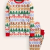 Snug Long John Pajamas-Gingerbread Fair Isle-Boden Best