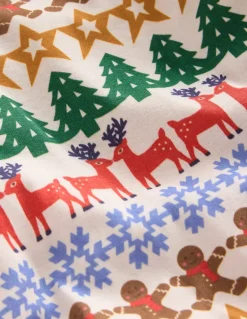 Snug Long John Pajamas-Gingerbread Fair Isle-Boden Best