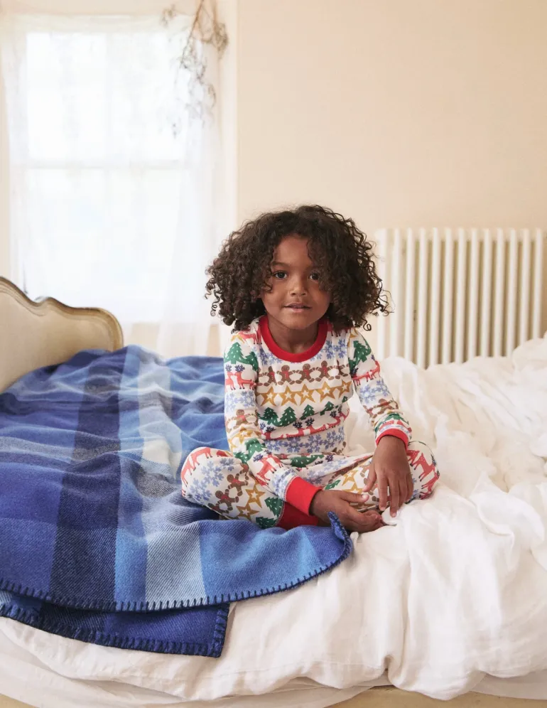 Snug Long John Pajamas-Gingerbread Fair Isle-Boden Best