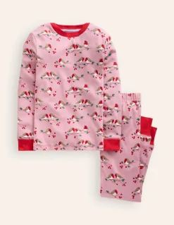 Snug Long John Pajamas-Rose Robins-Boden Flash Sale