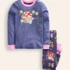 Snug Long John Pajamas-Vintage Blue Toadstool-Boden Fashion