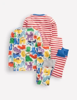Snug Twin Pack Pajamas-Rainbow Pets-Boden Cheap