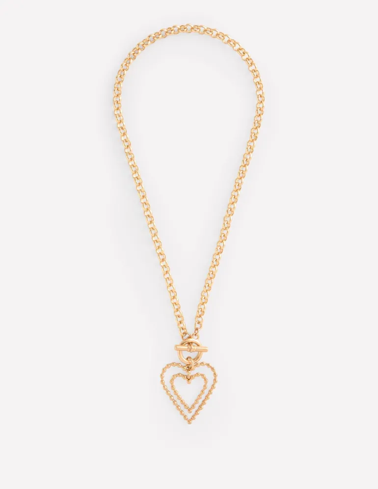 Statement Heart Necklace--Boden Store