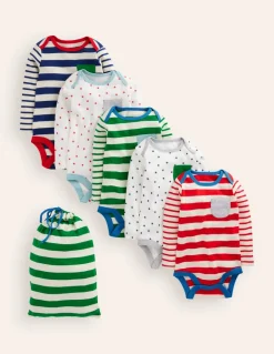 Striped 5 Pack Bodies-Multi Stripe-Boden Discount