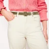 Suede Skinny Buckle Belt-Deep Olive-Boden Store