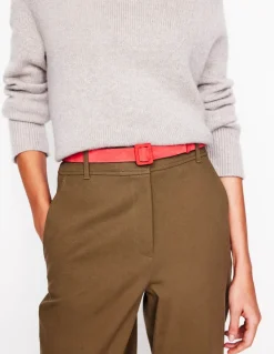 Suede Skinny Buckle Belt-Strawberry Tart Red-Boden Best