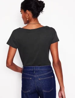 Supersoft Boat Neck T-Shirt--Boden Hot
