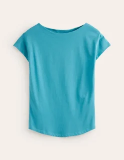 Supersoft Boat Neck T-Shirt-Blue Grass-Boden Store