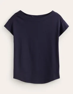 Supersoft Boat Neck T-Shirt--Boden New