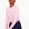 Supersoft Frill Detail Top-Soft Lavender-Boden Clearance