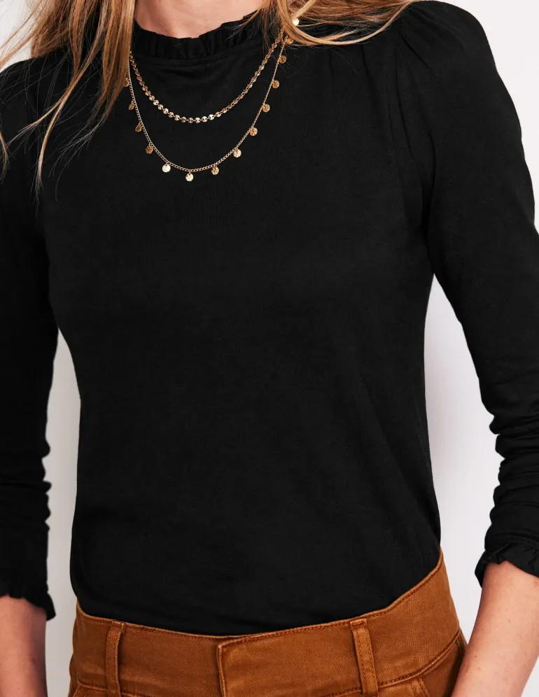 Supersoft Frill Detail Top--Boden Best