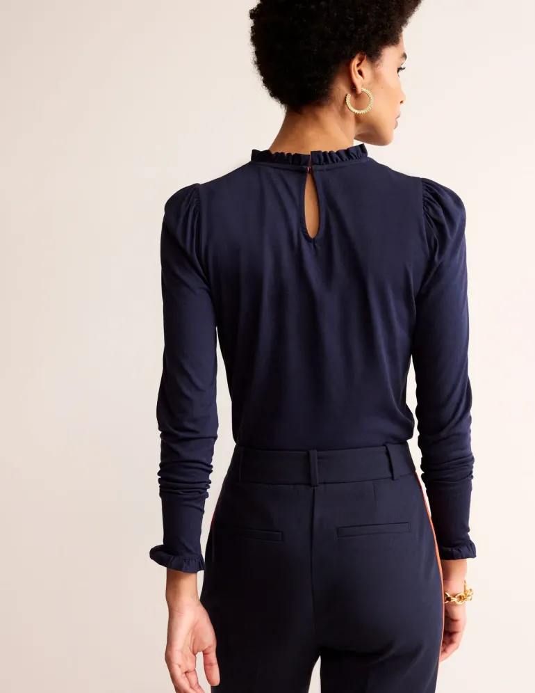 Supersoft Frill Detail Top--Boden Discount
