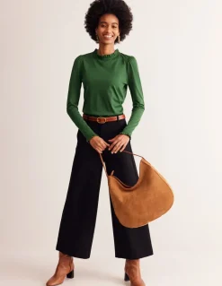Supersoft Frill Detail Top--Boden Shop