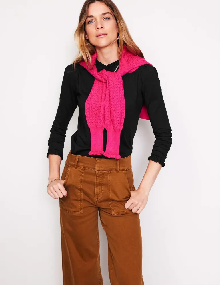 Supersoft Frill Detail Top--Boden Best