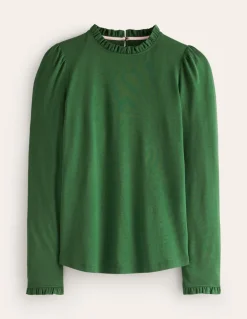 Supersoft Frill Detail Top--Boden Shop