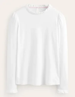Supersoft Frill Detail Top--Boden Flash Sale
