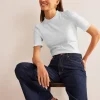 Supersoft Frill Detail T-shirt--Boden Sale