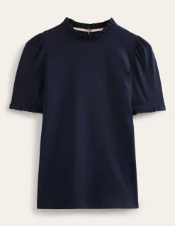 Supersoft Frill Detail T-shirt--Boden New
