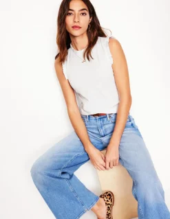 Supersoft Frill Detail Vest--Boden Online