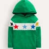 Supersoft Hooded Raglan-Highland Green-Boden Clearance