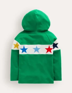 Supersoft Hooded Raglan-Highland Green-Boden Clearance