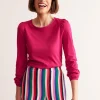 Supersoft Long Sleeve Top-Cherry Jam-Boden Cheap