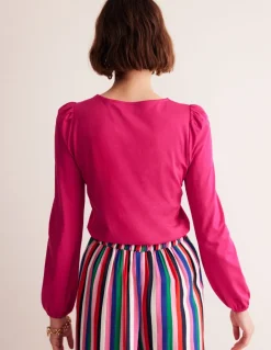 Supersoft Long Sleeve Top-Cherry Jam-Boden Cheap