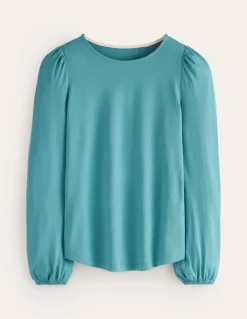 Supersoft Long Sleeve Top-Blue Grass-Boden Outlet