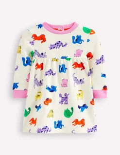 Sweatshirt Dress-Rainbow Pets-Boden Flash Sale