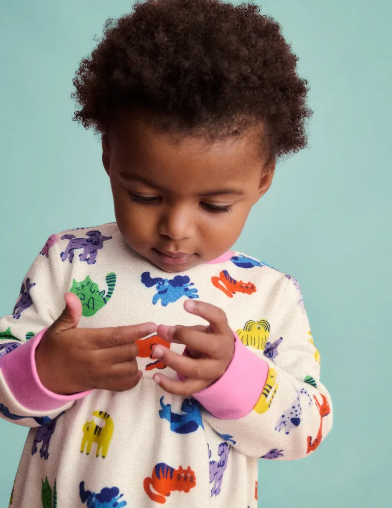 Sweatshirt Dress-Rainbow Pets-Boden Flash Sale