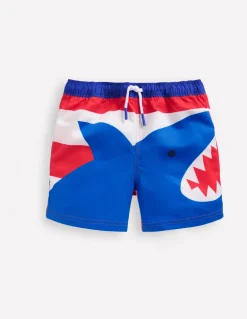 Swim Shorts-Poppy Red Shark-Boden Clearance