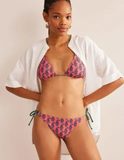 Symi String Bikini Bottoms-Persimmon Orange Paisley-Boden Fashion