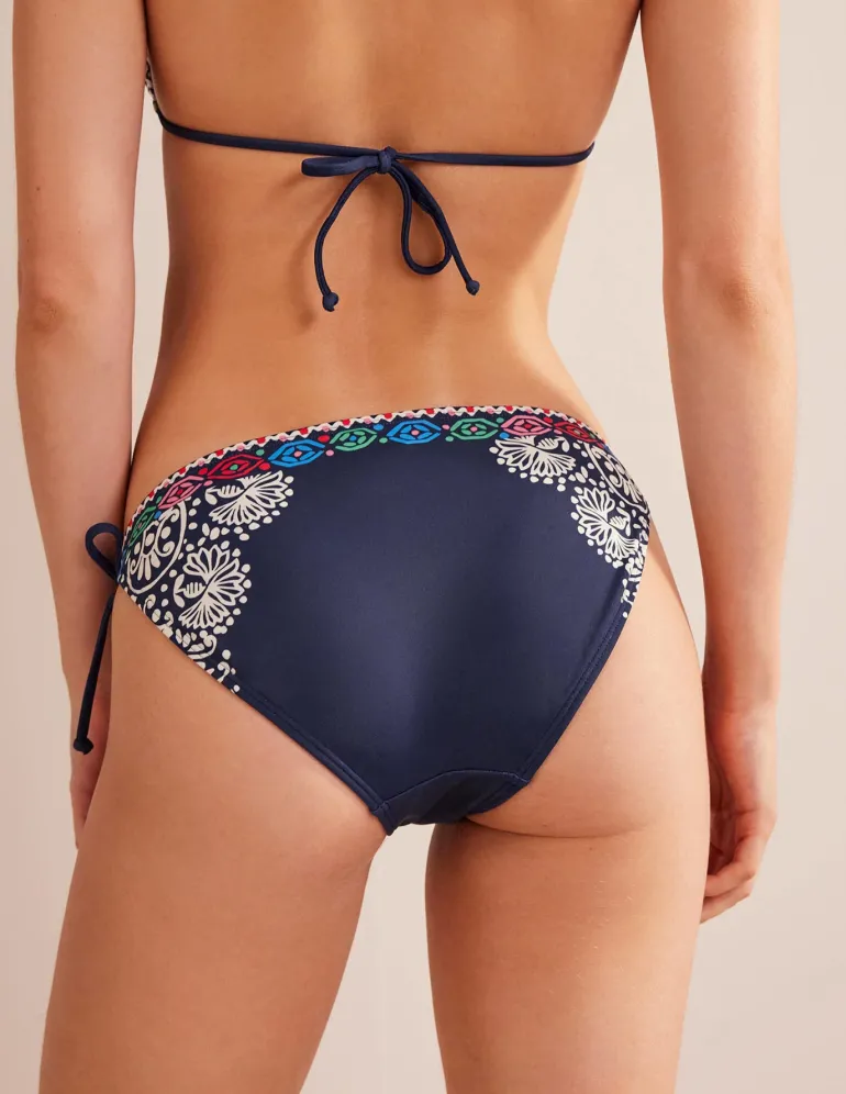 Symi String Bikini Bottoms-Midnight, Kurbits Floral-Boden New
