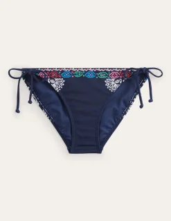 Symi String Bikini Bottoms-Midnight, Kurbits Floral-Boden New