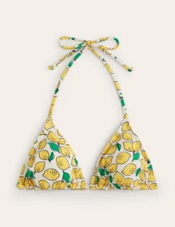 Symi String Bikini Top-Ivory, Lemons-Boden Shop