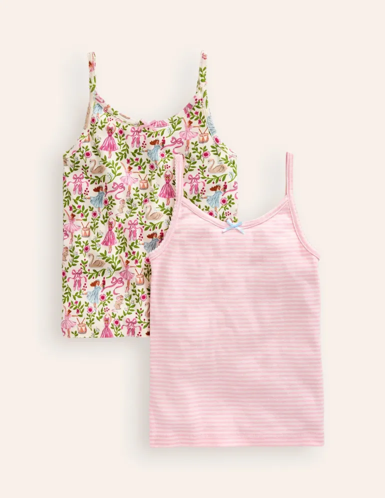 Tank Top 2 Pack-Ivory Ballet Toile-Boden Cheap
