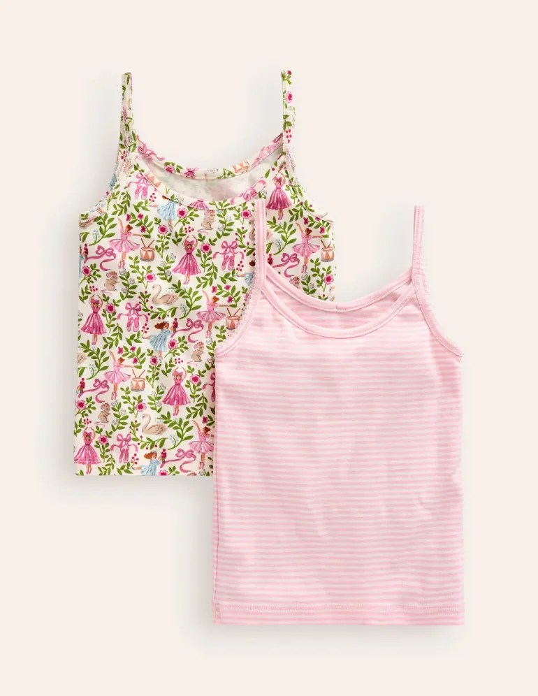 Tank Top 2 Pack-Ivory Ballet Toile-Boden Cheap