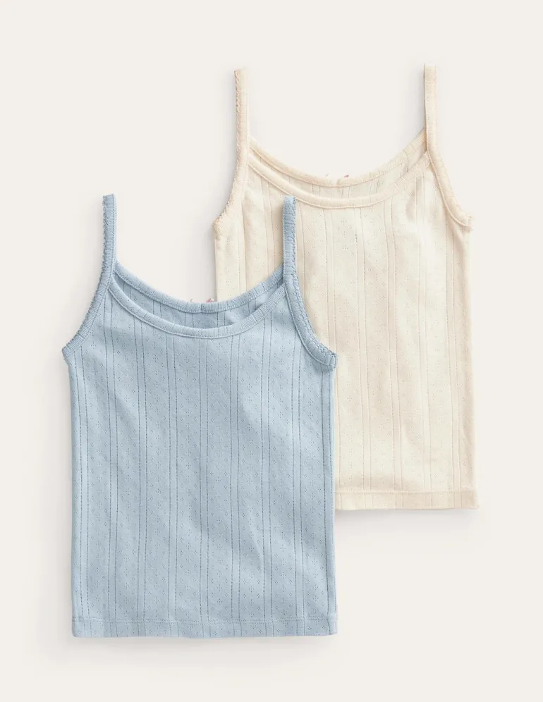 Tank Top 2 Pack-Multi Pointelle-Boden Best