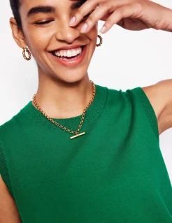 T-Bar Chain Necklace--Boden Best