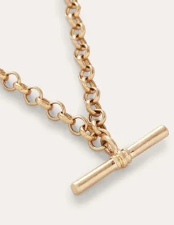 T-Bar Chain Necklace--Boden Best