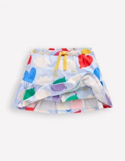 Tiered Jersey Skort-Misty Blue Balloon Sky-Boden Shop