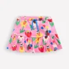 Tiered Jersey Skort-Sugared Lilac Spring Garden-Boden Outlet