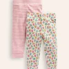 Twin Pack Pointelle Leggings-Almond Pink/Ivory-Boden Cheap